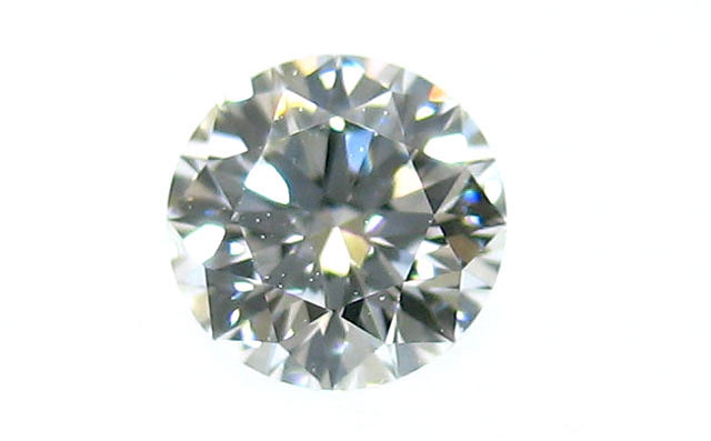 グリーンダイヤモンド ルース 0.303ct, Faint Green, IF, Round (ハート&キューピッド), 中央宝石研究所 【送料無料】