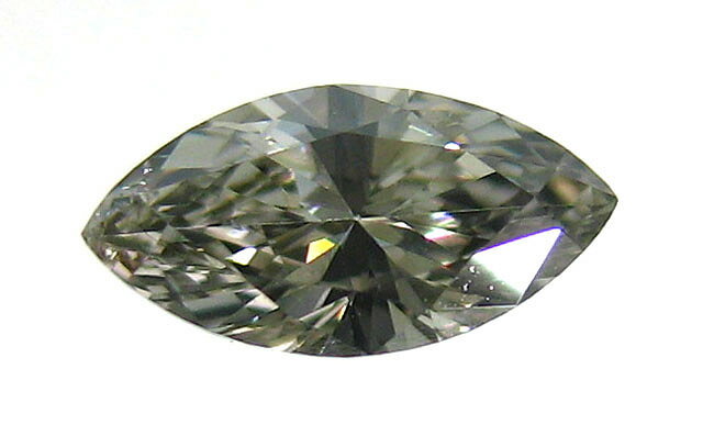 グリーンダイアモンド ルース 0.150ct, Fancy Gray Green(ファンシー・グレー・グリーン), SI-2, マーキス マーキース マーキーズ marquise ダイヤモンド【AGTジェムラボラトリーソーティング袋つき】【送料無料】