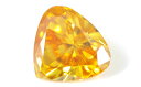 オレンジダイヤモンド ルース 0.170ct, Fancy Deep Yellow Orange (ファンシー・ディープ・イエロー・オレンジ), SI-2, モディファイド・ハート・ブリリアント 【AGTジェムラボラトリーソーティング袋付】【 送料無料 】