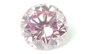 ピンクダイア ルース 0.072ct, Fancy Purplish Pink(ファンシー・パープリッシュ・ピンク), SI-2, ラウンド・ブリリアント・カット　【送料無料】