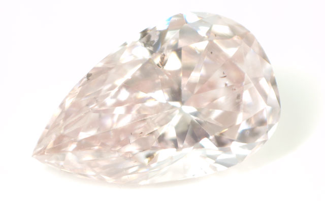 天然ピンクダイヤモンド ルース(裸石) 0.186ct 【 タイプ2-a型+タイプ1-aB型の混在型 】 【 中央宝石研究所 】 【 送料無料 】