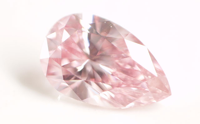 天然ピンクダイヤモンド ルース(裸石) 0.128ct,VVS-2, Fancy Intense Pink 【 AGTジェムラボラトリー・中央宝石研究所 】 【 送料無料 】