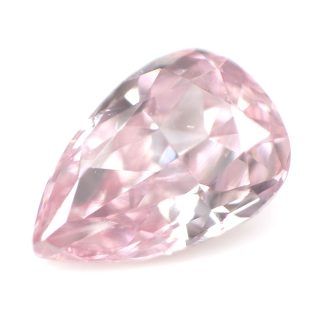 ピンクダイヤモンド ルース (裸石) 0.08ct(GIA), Fancy Intense Pink (GIA), Fancy Intense Purplish Pink (AGT), SI-1, ペアシェイプ GIA,AGTジェムラボラトリー　【 送料無料 】