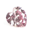 天然ピンクダイヤモンドルース (裸石) 0.039ct, Fancy Intense Purplish Pink(ファンシー・インテンス・パープリッシュ・ピンク), SI-2, ハートシェイプ AGTジェムラボラトリー　送料無料