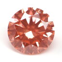 ラボ・グロウン・ピンクダイヤモンド(合成ピンクダイヤモンド) ルース(裸石) 0.166ct, Fancy Intense Orangy Pink, VS2, Very Good 【 IGI 】 【送料無料】