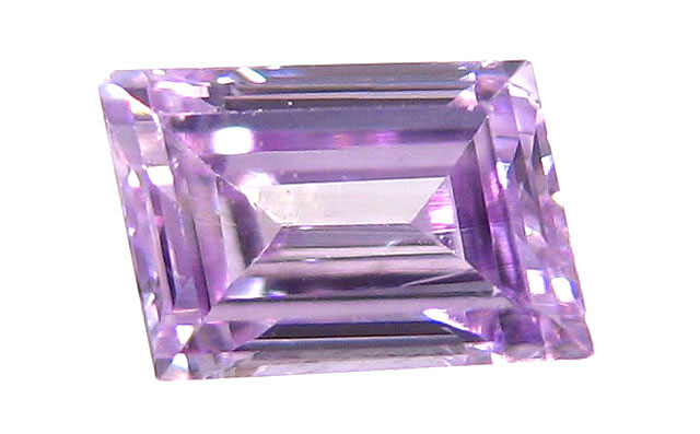 パープルダイヤモンド ルース 0.160ct, Fancy Purple(ファンシー・パープル), SI-1, ロンボイドカット 【送料無料】