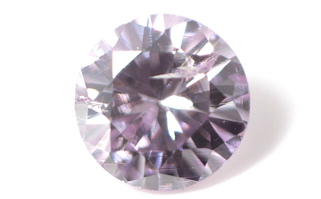 天然パープルダイヤモンド ルース 0.120ct, Fancy Purple(ファンシー・パープル), I-1, ラウンド・ブリリアント・カット, AGTジェムラボラトリー, CGL　【 送料無料 】