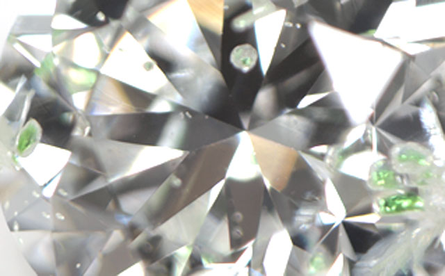 【天然ダイオプサイドの結晶入り】 天然ダイヤモンド ルース(裸石) 0.341ct,Eカラー【中央宝石研究所ソーティング袋付】【送料無料】