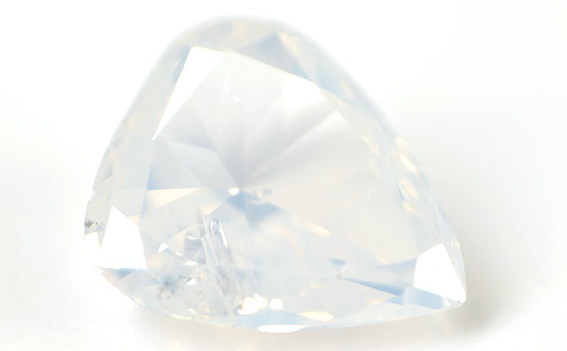 天然ホワイトダイヤモンド ルース(裸石) 0.171ct, Fancy White (ファンシーホワイト), I-1, ペアシェイプ　【 中央宝石研究所ソーティング袋付 】 【 送料無料 】のサムネイル