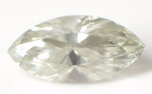 イエローダイヤモンド ルース 0.043ct, Very Light Grayish Greenish Yellow, SI-2, マーキス マーキース マーキーズ marquise ダイヤモンド 【中央宝石研究所ソーティング袋つき】【蛍光性が面白いダイヤです】【 送料無料 】