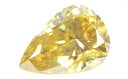 天然イエローダイヤモンド ルース(裸石) 0.086ct, Fancy Deep Brownish Greenish Yellow(ファンシーディープブラウニッシュグリーニッシュイエロー), I1, ペアシェイプ 【 中央宝石研究所ソーティング袋付 】 【 送料無料 】