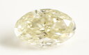 【 Under N (Very Light Yellow) カラー 】 天然ダイヤモンド ルース(裸石) 0.139ct, I-1,オーバルカット 【蛍光性はイエロー系】【 中央宝石研究所ソーティング袋付 】 【 送料無料 】