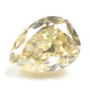 【 Under S (Light Brownish Yellow) カラー 】 天然イエローダイヤモンド ルース(裸石) 0.092ct, SI-2 【 中央宝石研究所ソーティング袋付 】