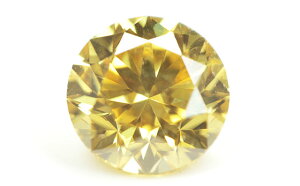天然イエローダイヤモンドルース(裸石)0.316ct,ファンシー・ビビッド・イエロー,SI-1【中央宝石研究所ソーティング袋付】【送料無料】
