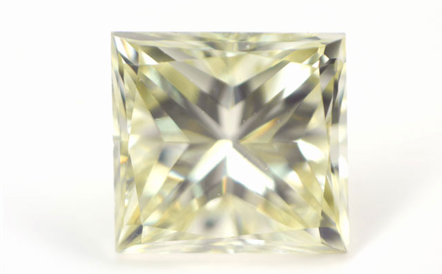 【 Qカラー-Rカラー 】 天然イエローダイヤモンド ルース(裸石) 0.358ct, Very Light Yellow, VS-1(AGT)/VVS-2(CGL), プリンセス【 AGT 中央宝石研究所ソーティング袋付 】 【 送料無料 】