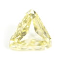 天然イエローダイヤモンド ルース (裸石) Fancy Light Yellow (ファンシー・ライト・イエロー) 0.128ct, SI-1 【 中央宝石研究所ソーティング袋付 】 【 送料無料 】