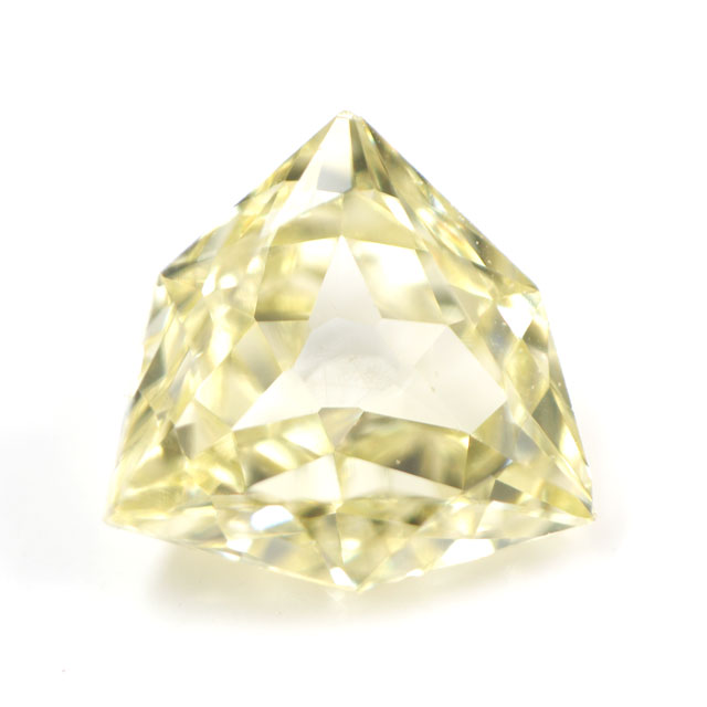 天然イエローダイヤモンド ルース (裸石) Fancy Light Yellow (ファンシー・ライト・イエロー) 0.140ct, VS-2 【 中央宝石研究所ソーティング袋付 】 【 送料無料 】