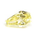 【 ヘキサゴン(六角形) 】天然イエローダイヤモンド ルース (裸石) 0.085ct, VVS-2, Fancy Light Yellow 【 中央宝石研究所ソーティング袋付 】【 送料無料 】