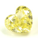 天然イエローダイヤモンド ルース(裸石) 0.146ct, ファンシー・インテンス・イエロー, VS-1, ハートシェイプ 【 AGTジェムラボラトリーソーティング袋付 】 【 送料無料 】