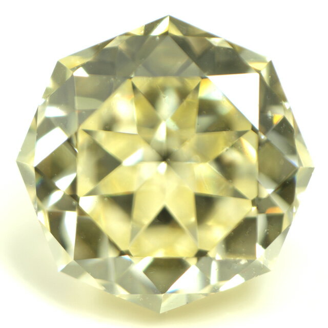 【 通称：インペリアル・サン 】 天然イエローダイヤモンド ルース(裸石) 0.596ct, VVS-2, Under S (Light Yellow) カラー 【 中央宝石研究所ソーティング袋付 】 【送料無料】