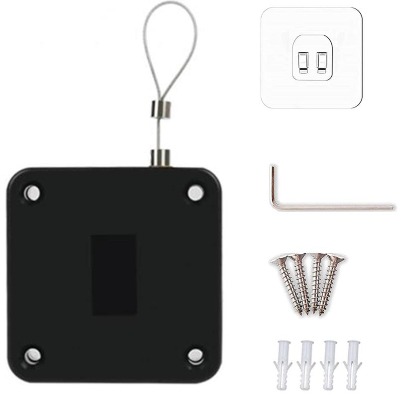 Rakuten - ドアクローザー 自動ドアクローザー 貼り付け ネジ 兼用 穴付き 引き戸 取付簡単 玄関 室内用 小型 引き戸クドア留め金 自動閉鎖