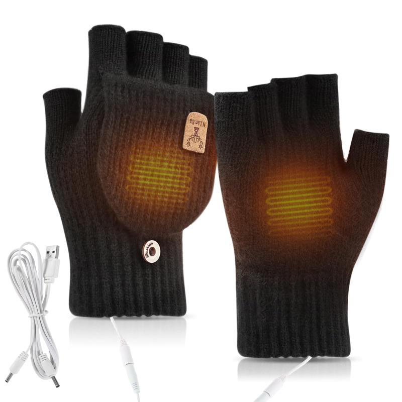 [ANICEMOON] 速暖 メンズ 手袋 電熱グローブ ヒーター付き...(3.0)