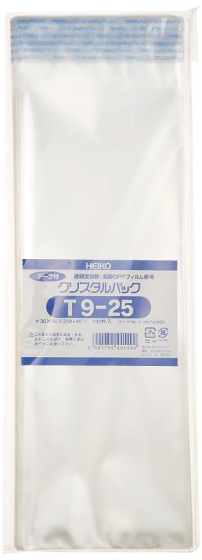 ヘイコー 透明 OPP袋 クリスタルパック テープ付 10×28cm 100枚 T10-28 parent