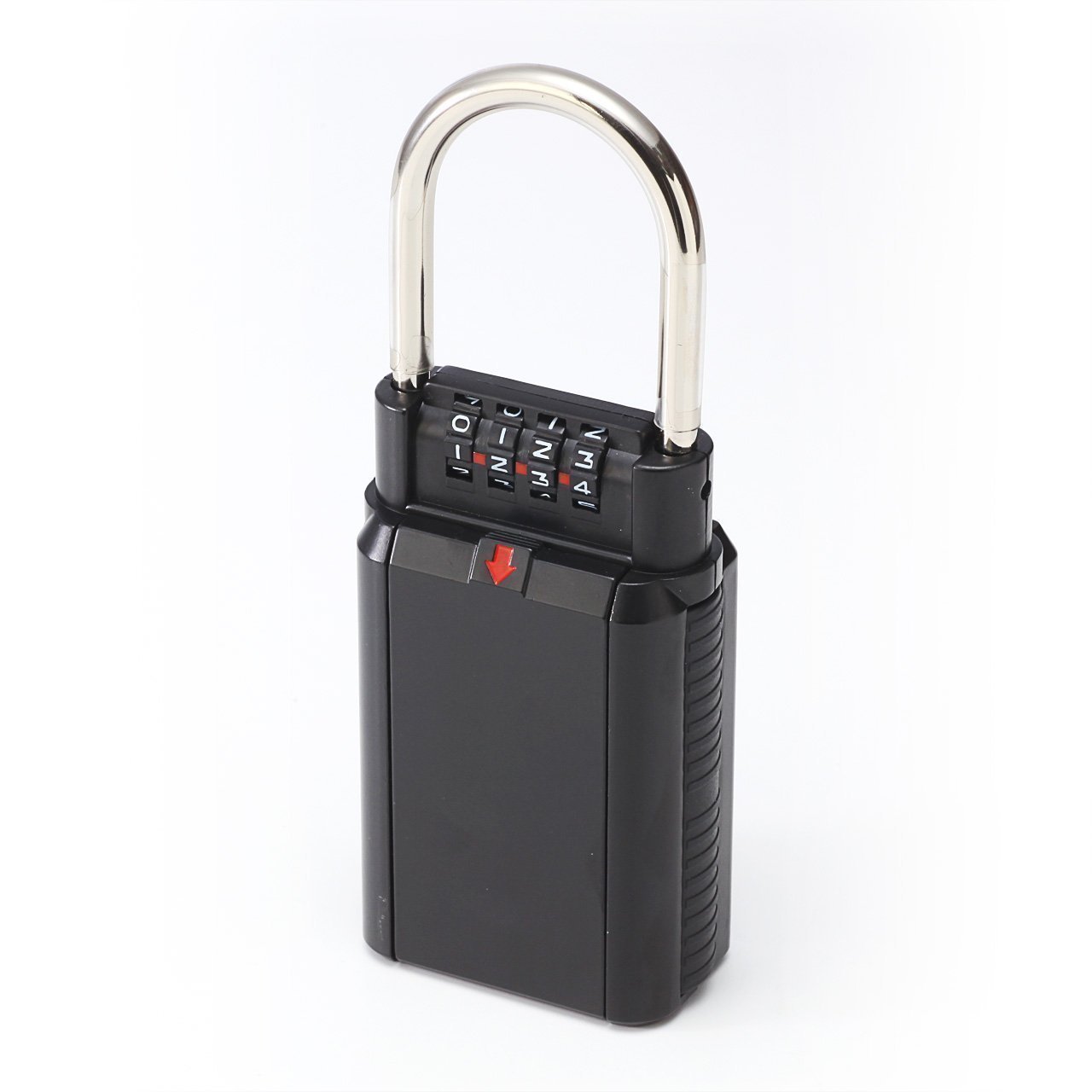 ・ロック方式:4桁ダイヤル式 ・付属品:リセットピン ・仕様:U字型金具(ビニール保護付き)