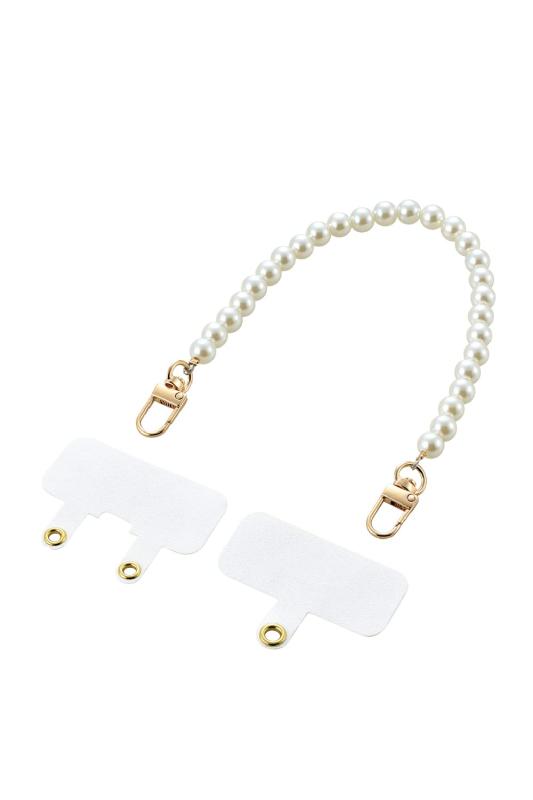 Rakuten - エレコム スマホ ハンドストラップ パール ストラップシート付属 (1口タイプ×1枚、2口タイプ×1枚) 落下防止 パール P-STHPAL