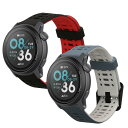 kwmobile 2x 交換バンド COROS PACE 3 / APEX 2 Pro/APEX 46mm / APEX Pro対応 ベルト - シリコンバンド ソフト TPU 耐久性 黒色/グレー/白色/黒色