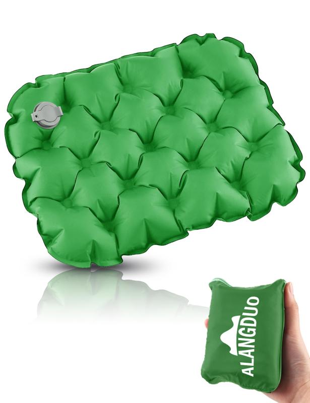 エアークッション アウトドア 折りたたみ座布団 軽量 コンパクト キャンプマット 防水 厚さ5cm 3D 体圧分散 耐荷重200kg ミニ ポータブルクッション 一人用 持ち運び便利 収納袋付き スポーツ