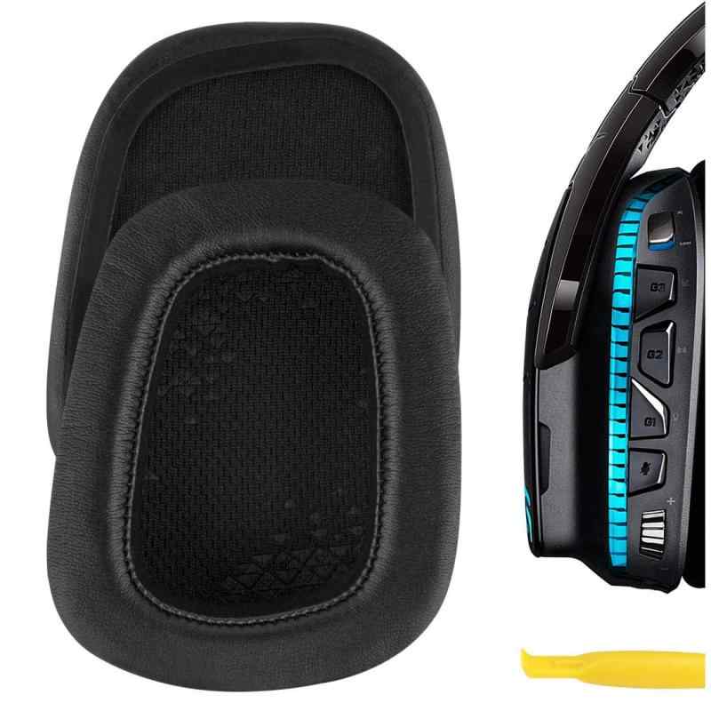 Geekria 交換用パーツ Logitech G633 G933 ヘッドフォン/ヘッドセットイヤーパッド/イヤークッション/イヤーカップ/イヤーカバー/イヤーパッド修理パーツ