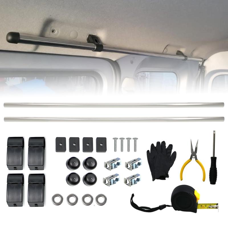 Jeyaic 車内収納 車室内キャリアバー サイドバー クロスライド ​左右セット 適合車種 エブリイワゴン(D..