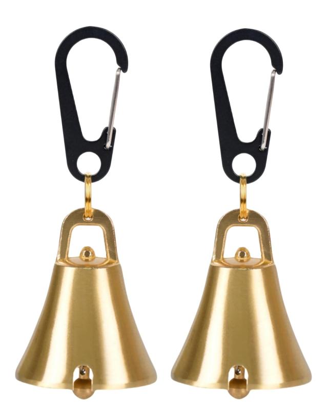 熊よけ鈴 真鍮製 熊鈴 消音機能付き 大音量【プロ登山家推奨】 熊避け鈴 熊よけベル 登山 鈴 トレッキング 山歩き ハイキング 防熊鈴 山用鈴 アウトドアベル 父の日 実用ギフト 防災用品 安