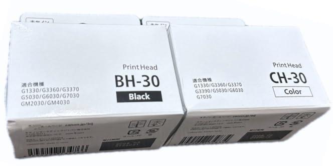 【 セット品 BH-30 CH-30 】 プリントヘッド ブラック カラー （ G7030 / G6030 / G5030 / G3360 に対応 ） 正規部品 ヘッド 交換