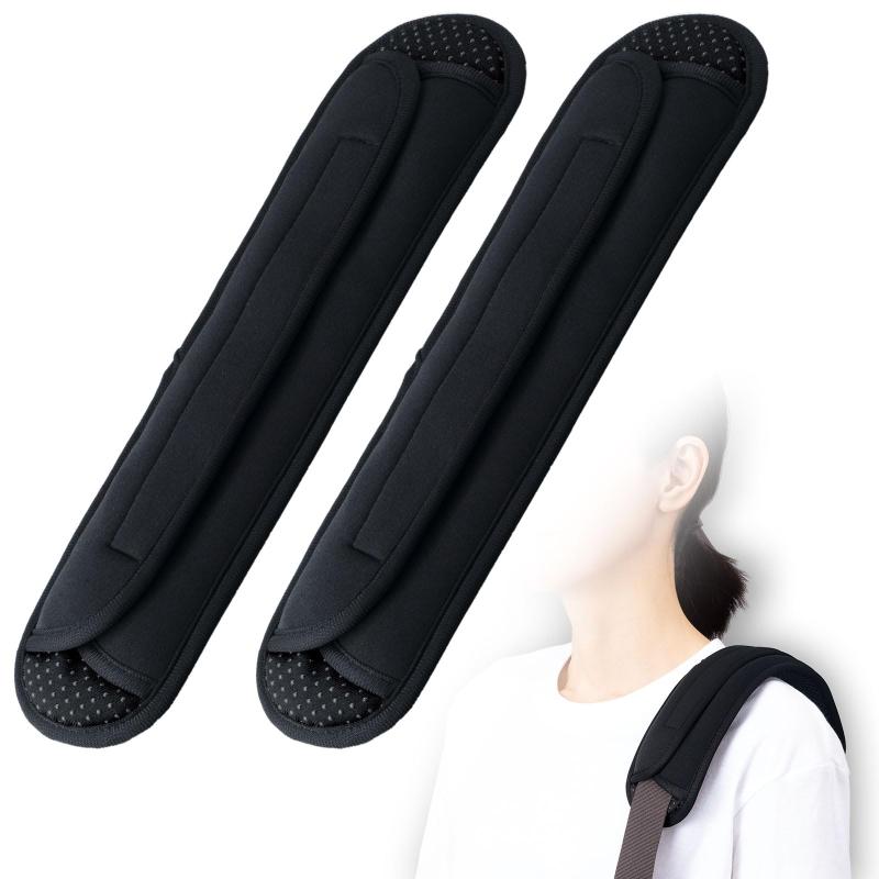 Rakuten - コモライフ やわらかショルダーパッド 2本組 取付簡単 幅6cmまで対応 肩パッド 滑り止め クッション