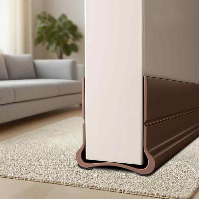 Syntelusa ドア下 隙間 ふさぎすきまテープ ドア下の隙間埋め 防音テープ 隙間風防止テープ 隙間風対策 防音 防虫 花粉防止 冷気遮断 裁断可能 玄関 引き戸 お風呂 扉用 取付簡単 93cm