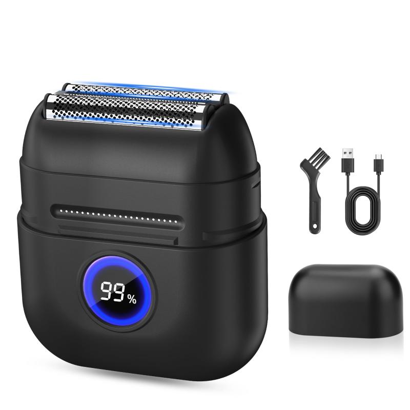 往復式電動シェーバー メンズ ひげそり フローティング3枚刃 乾湿両用 IPX7防水仕様 髭剃り 低振動＆静..