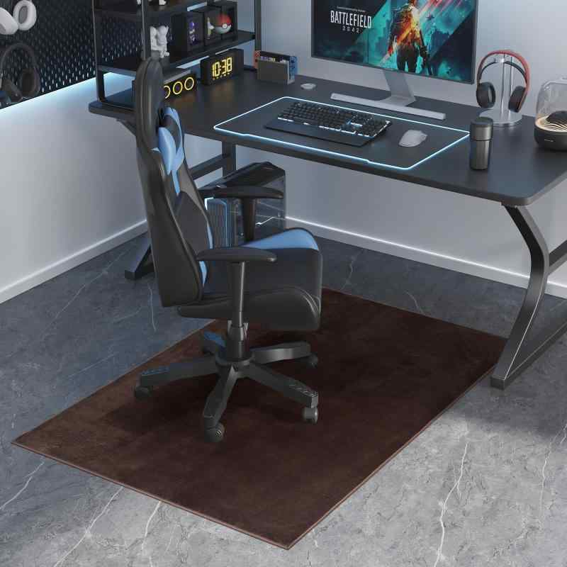 チェアマット フランネル素材 床を傷つけにくい 防音・滑り止め加工 リビング・ダイニング・子供部屋用 床暖房対応