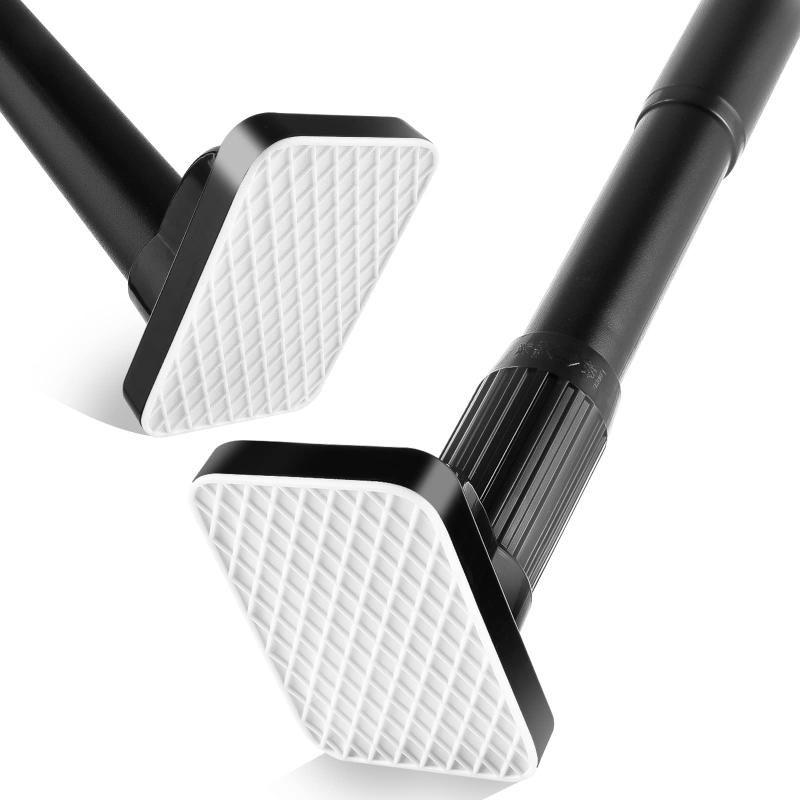 強力突っ張り棒 つっぱり棒伸縮式でドリル不要 最大85kg耐荷重 幅110-300cm 直径33mm 衣類収納 カーテ..