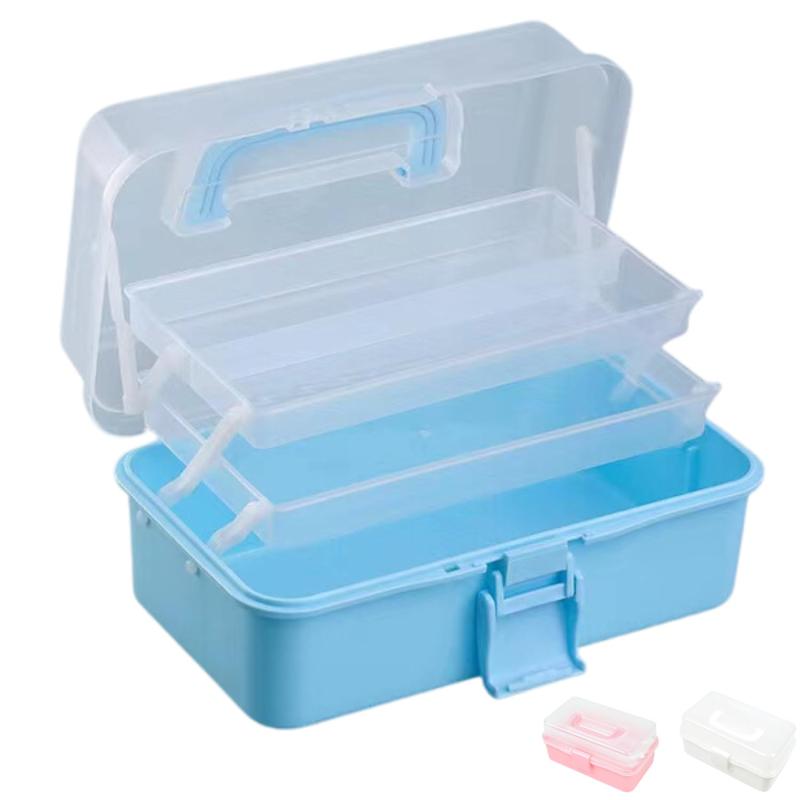 Rakuten - ツールボックス 3段 (幅330mm×奥行190mm×高さ145mm) 樹脂製 大容量 収納ボックス 工具箱 収納ケース メディカルボックス 収納ケース