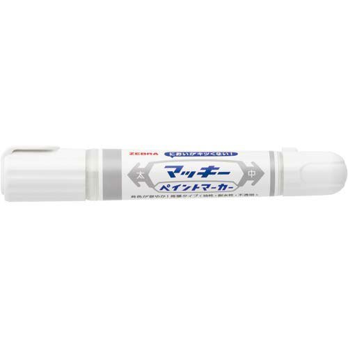 ・インク色:白 ・線の太さ:太8mm、中2mm ・インク:油性不透明インク(アルコール系) ・サイズ:最大径Φ23.6mm×全長145mm ・重量:23.5g