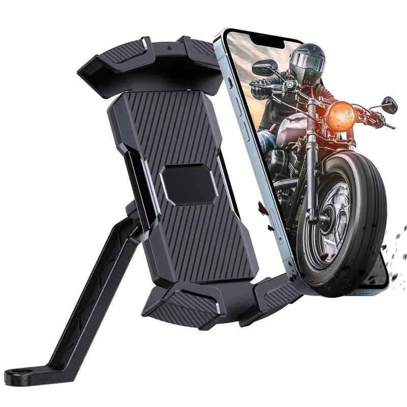 ANKDELL バイク スマホホルダー 【2024新登場】原付 スマホホルダー ミラーマウント付き 片手操作 固定..