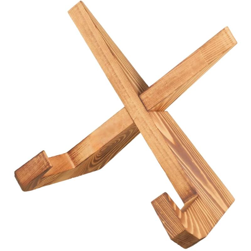 【料理本に最適】Chicer レシピスタンド 木製 おしゃれ ブックスタンド 書見台 卓上 見開き固定 レシピ本スタンド 12.5×21.5×16.5cm