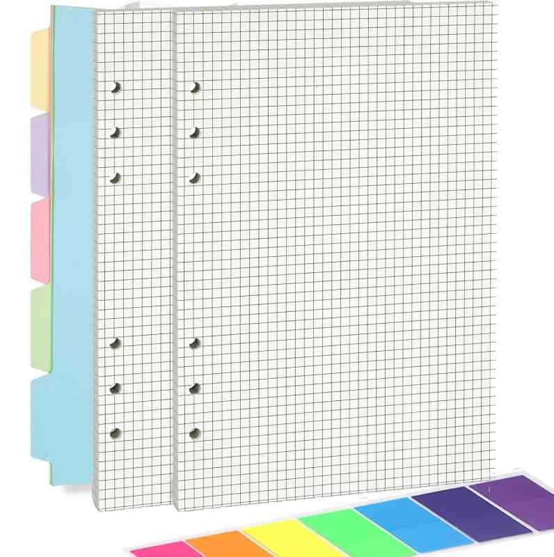 LOORIPRO システム手帳リフィル A5サイズ 6穴 手帳リフィル