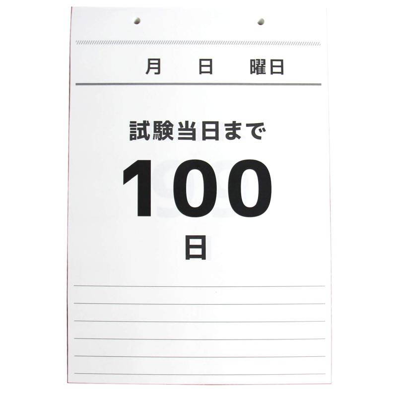 MRG 2024 2025 カレンダー 日めくりカレンダー ひめくり 100日 カウントダウン 受験 壁掛け 合格祈願 合格グッズ 日めくり 中学 高校 入試 シンプル メモ 応援のサムネイル
