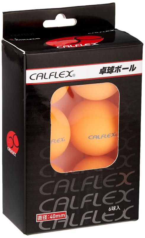 Balls - サクライ貿易(SAKURAI) 卓球ボール 6球入り オレンジ CALFLEX(カルフレックス) プレゼント CTB-006OG