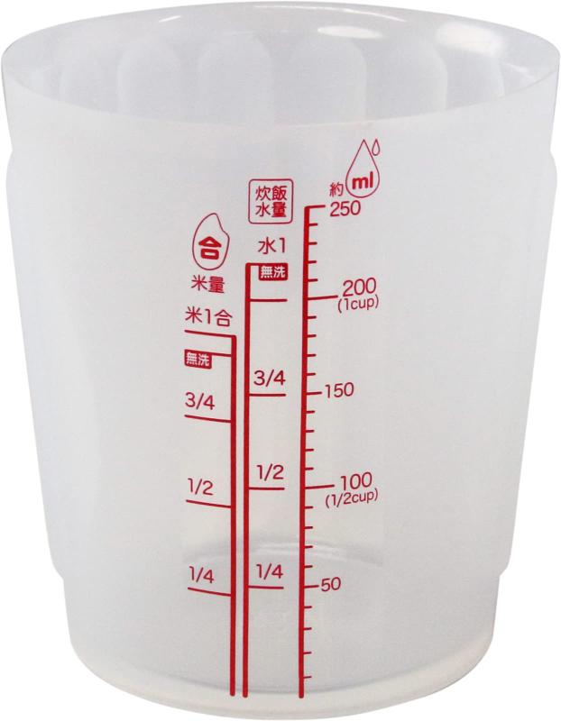 Measuring Cups - ワールドクリエイト メジャーカップ 250ml M VIV 新・シリコーン 60306 クリア