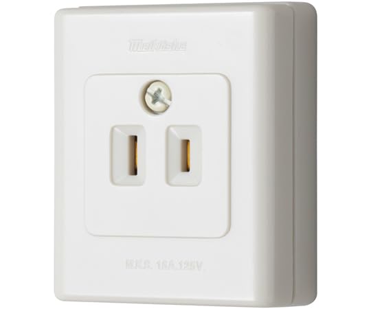 ・接続方式:3M端子 (巻締め、圧着端子、はさみ込み接続) ・定格電圧:125V ・定格電流:15A ・全高:66mm ・全幅:56mm ・口数:1口 ・全厚み:22.5mm ・質量:7g ・素材:ユリア樹脂 ・規格:ROHS指令対応品