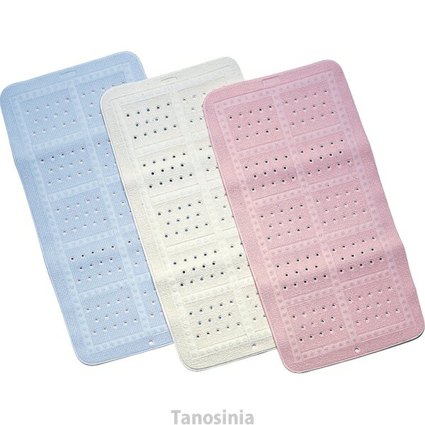 すべり止めバスマット Mサイズ 35x70cm 介護用品 風呂 滑り止め マット 吸盤 ズレにくい 水はけ